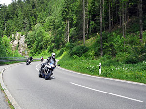 Biker auf dem Rotbauernhof