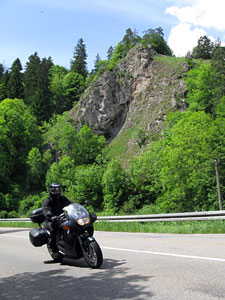 Biker auf dem Rotbauernhof