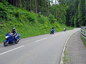 Biker auf dem Rotbauernhof